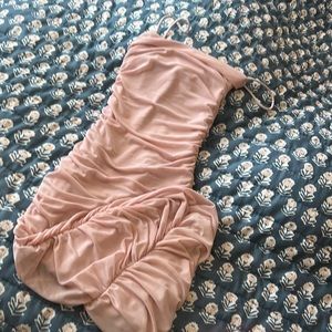 OH POLLY light pink midi dress